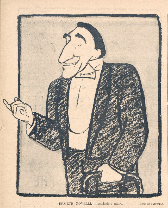 Ermete Novelli, caricature de Cappiello