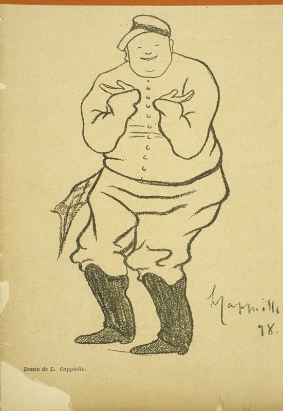 Polin sur la page de couverture du Cri de Paris, caricature de Cappiello