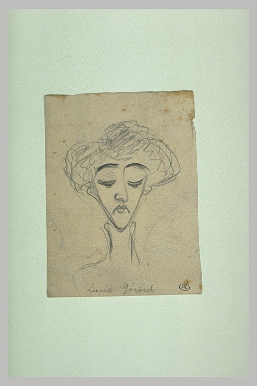 Lucie Gérard dans "Le voyage autour du code", vignette, caricature de Cappiello