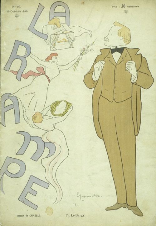 M. Le Bargy, caricature de Cappiello