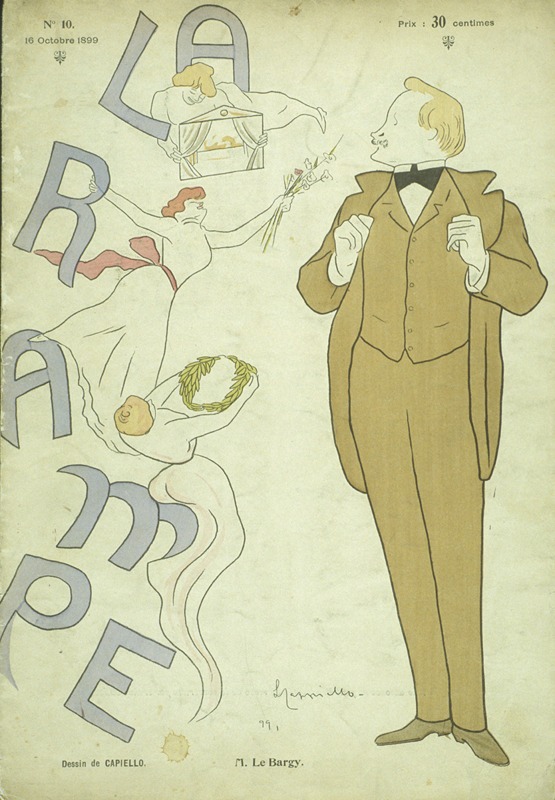 M. Le Bargy, caricature de Cappiello
