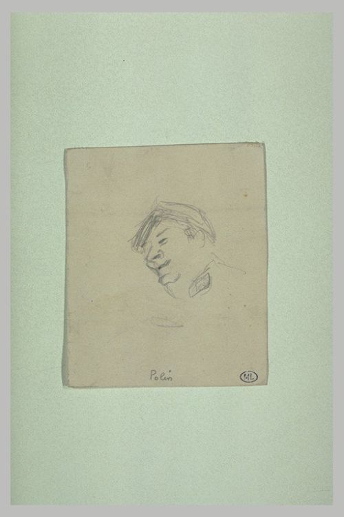 Polin, vignette préparatoire d'une caricature de Cappiello caricature