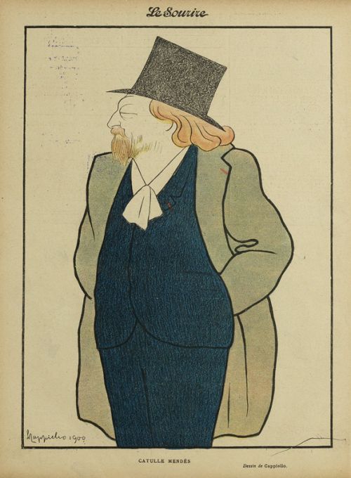 Catulle Mendès, caricature de Cappiello