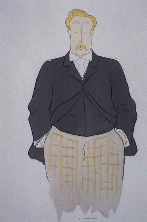 Alphonse Allais, caricature de Cappiello