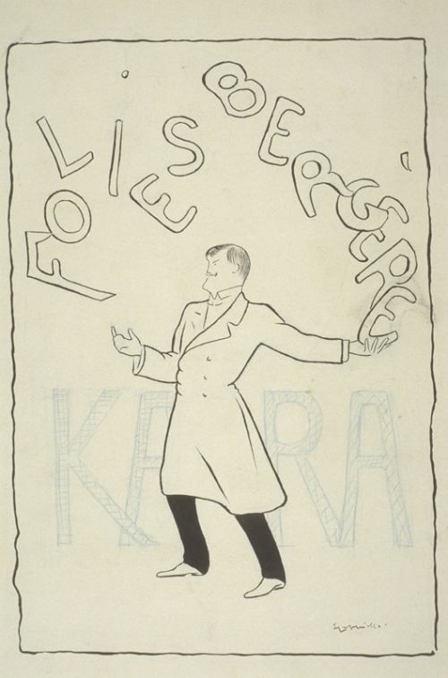 Kara aux Folies Bergère, original, caricature de Cappiello