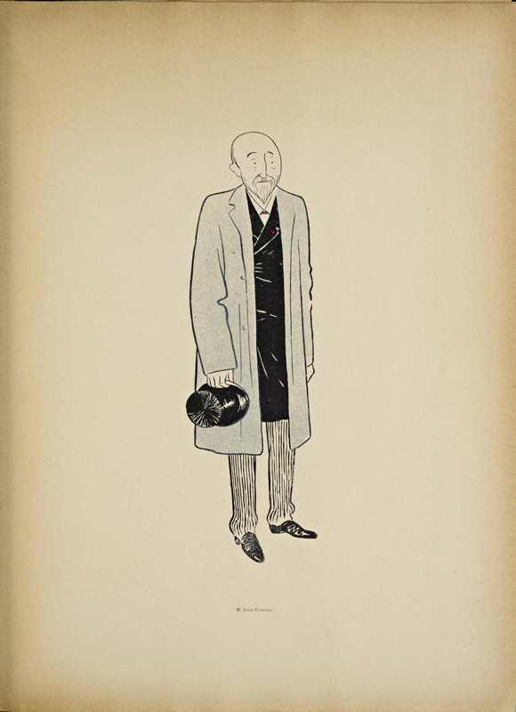 Jules Clartie publié dans les "70 Dessins de Cappiello", caricature de Cappiello.
