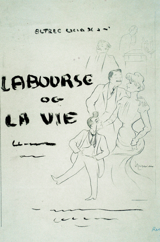 "La bourse ou la vie", pièce d'Alfred Capus, original, caricature de Cappiello