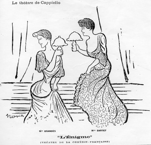 "L'énigme", caricature de Cappiello