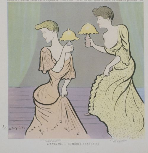 "L’Énigme" publié dans Le Théâtre, caricature de Cappiello