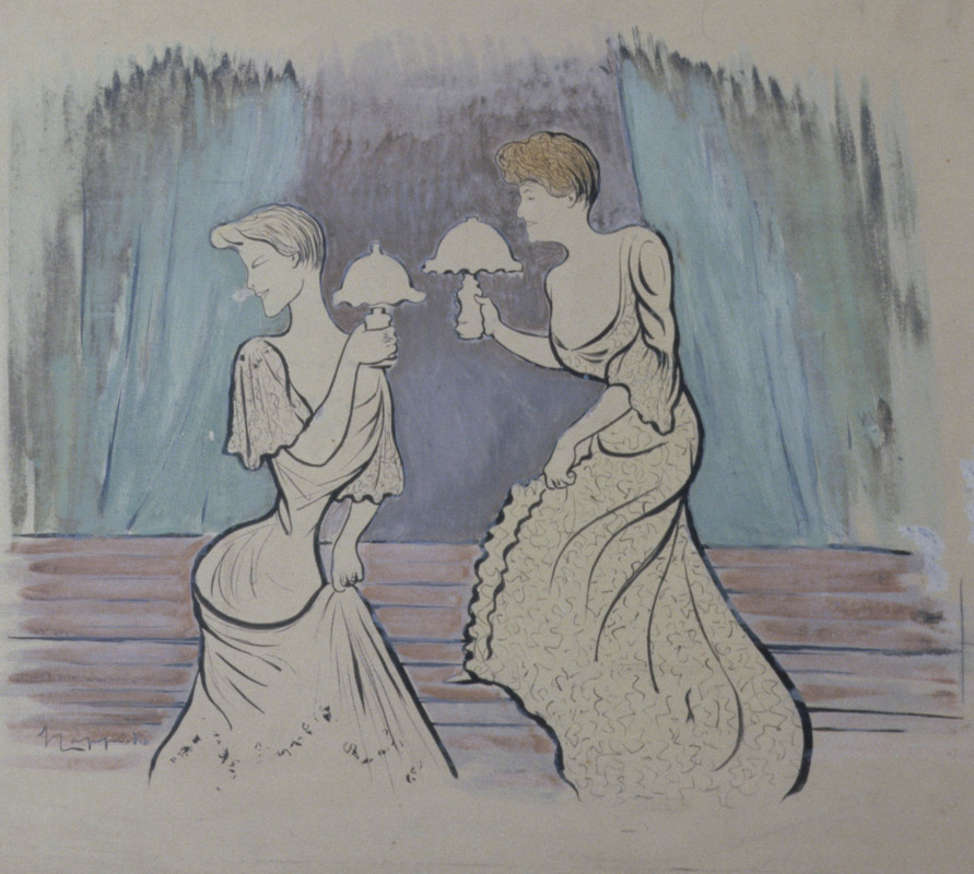 L’Énigme, original, caricature de Cappiello