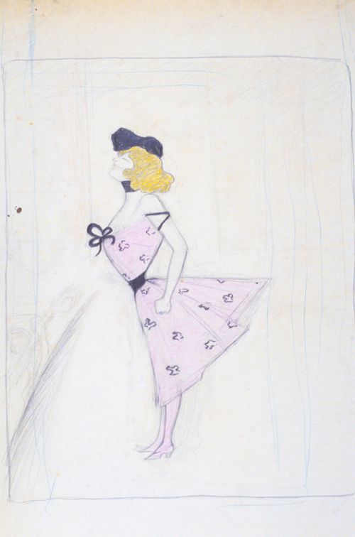 "Ailleurs", pièce de Maurice Donnay, original, caricature de Cappiello