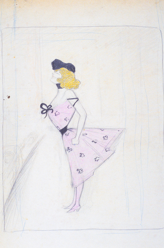 "Ailleurs", pièce de Maurice Donnay, original, caricature de Cappiello