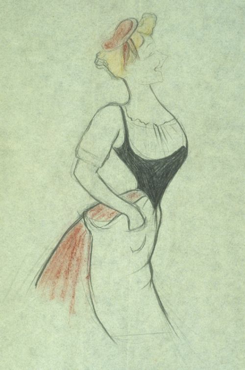 Amélie Diéterle dans "La fiancée du scaphandrier, original, caricature de Cappiello