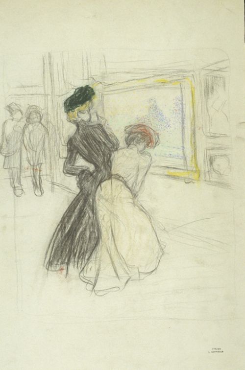 "Au salon", original, caricature de Cappiello