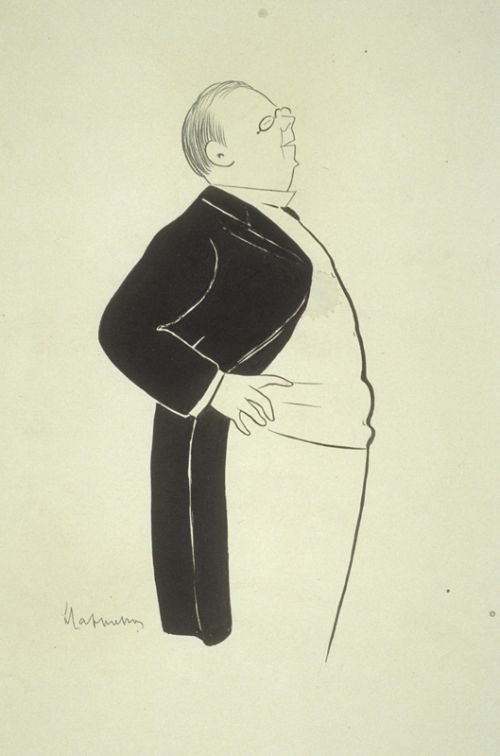 Caricature de Coquelin aîné par Cappiello, original