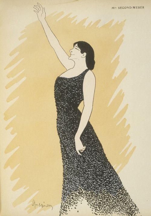 Madame Second-Weber, caricature de Cappiello