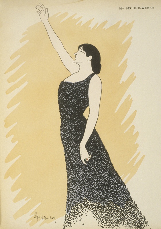 Madame Second-Weber, caricature de Cappiello