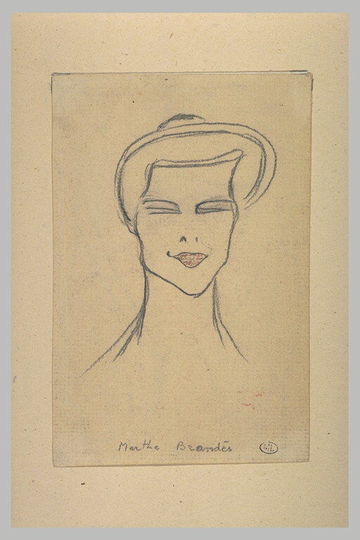 Étude préparatoire de Marthe Brandès par Cappiello
