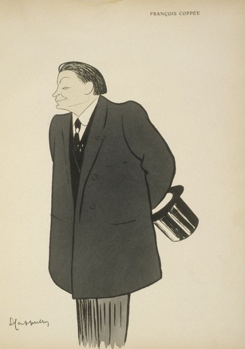 François Coppée, caricature de Cappiello