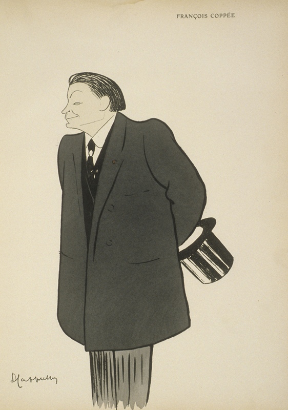 François Coppée, caricature de Cappiello
