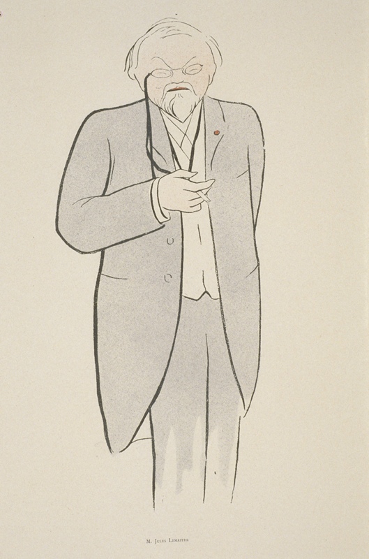 Jules Lemaître, caricature publiée dans les 70 dessins de Cappiello