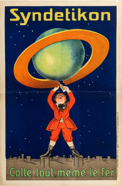 Affiche publicitaire de Cappiello pour Syndetikon, variante en français
