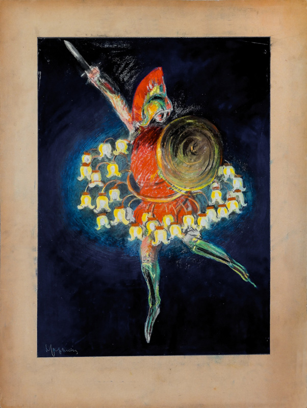 Advertising sketch: Electric light bulbs