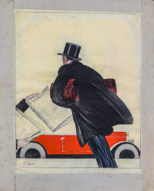 Esquisse publicitaire : Auto