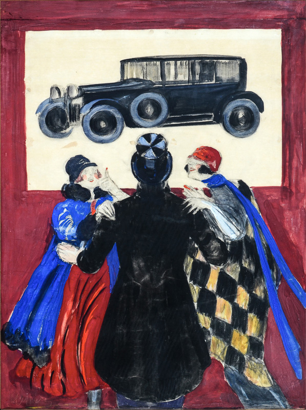 Advertising sketch: Auto