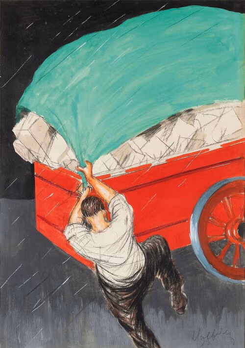 Advertising sketch: Tarpaulins