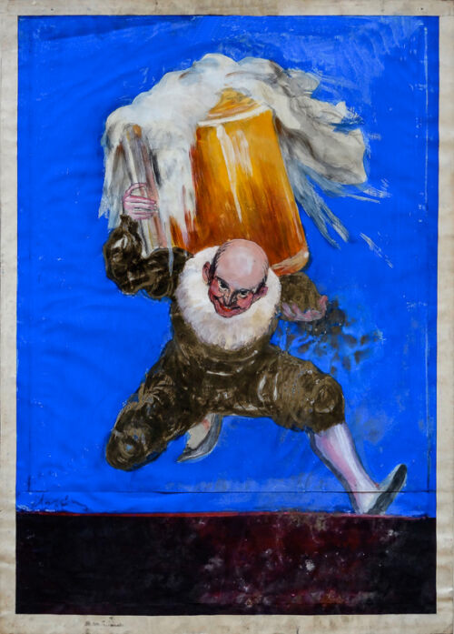 Esquisse publicitaire : Bière Karcher