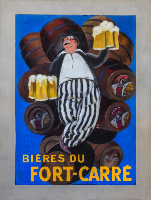 Esquisse publicitaire : Bières du Fort-Carré