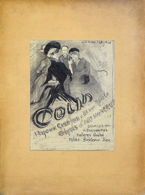 Esquisse publicitaire : Bijoux Colin