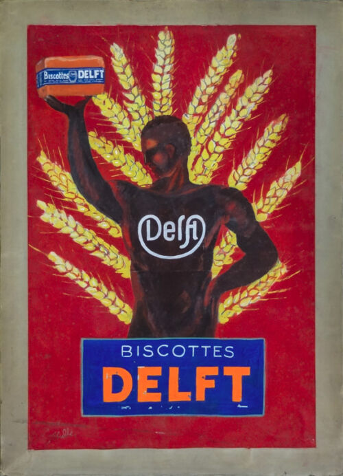 Esquisse publicitaire : Biscottes Delft