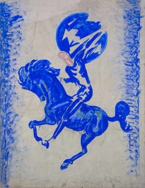 Esquisse publicitaire : Bleu Rémy