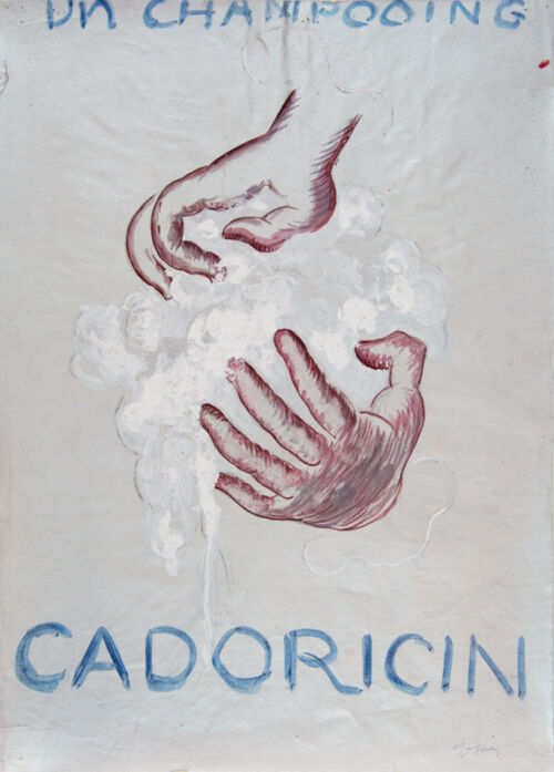 1934 ca. - Deux mains féminines enserrent une masse pleine de mousse. - Leonetto Cappiello