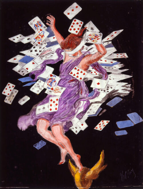 Esquisse publicitaire : Cartes à jouer