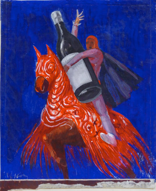 Esquisse publicitaire : Champagne