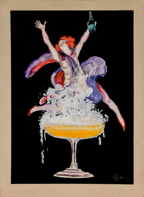 Esquisse publicitaire : Champagne