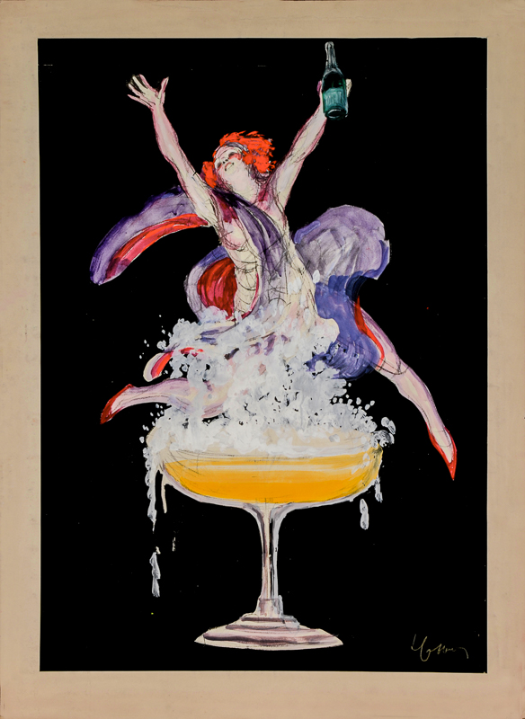 Advertising sketch photo: Champagne