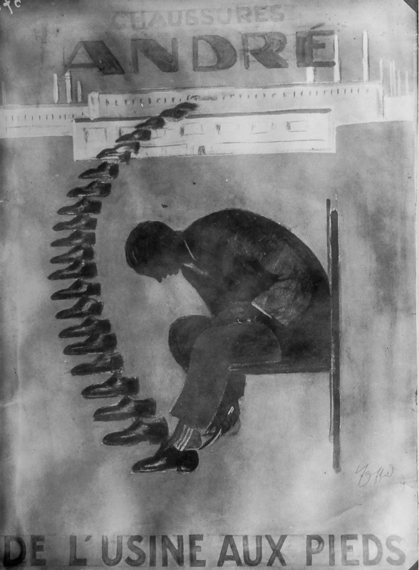 Advertising painted photo: Shoes