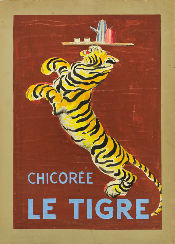 Esquisse publicitaire : Chicorée Le Tigre