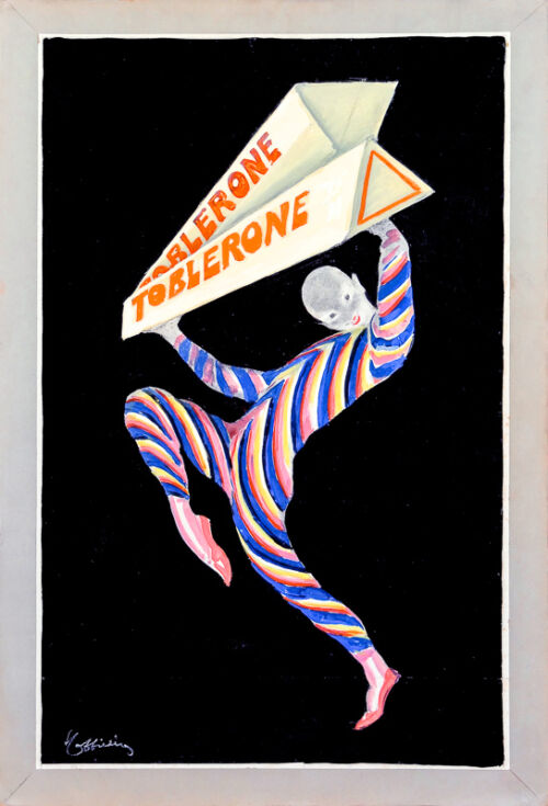 Esquisse publicitaire : Chocolat Toblerone