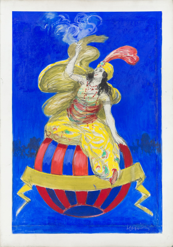 Esquisse publicitaire : Cigarette Marouf