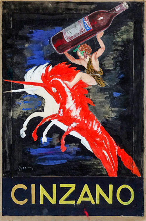 Esquisse publicitaire : Cinzano