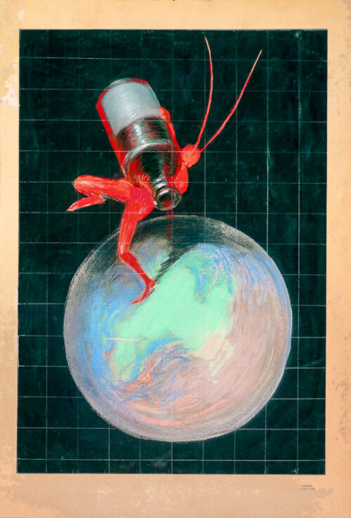 Esquisse publicitaire : Cognac Daxton