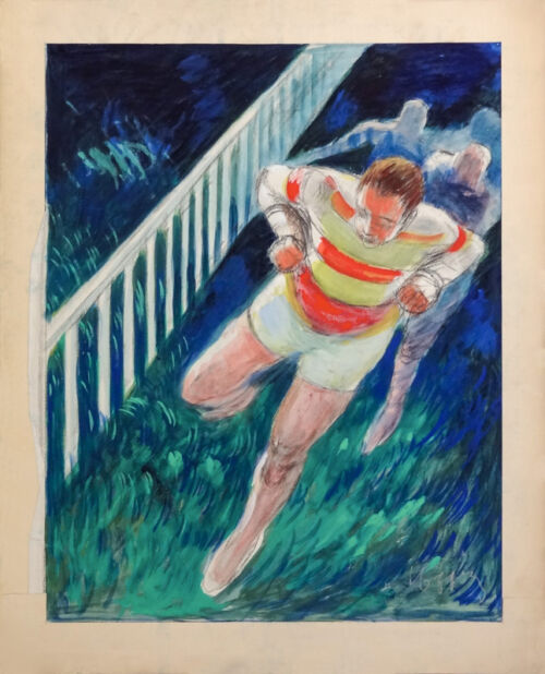 Esquisse publicitaire : Course à pied