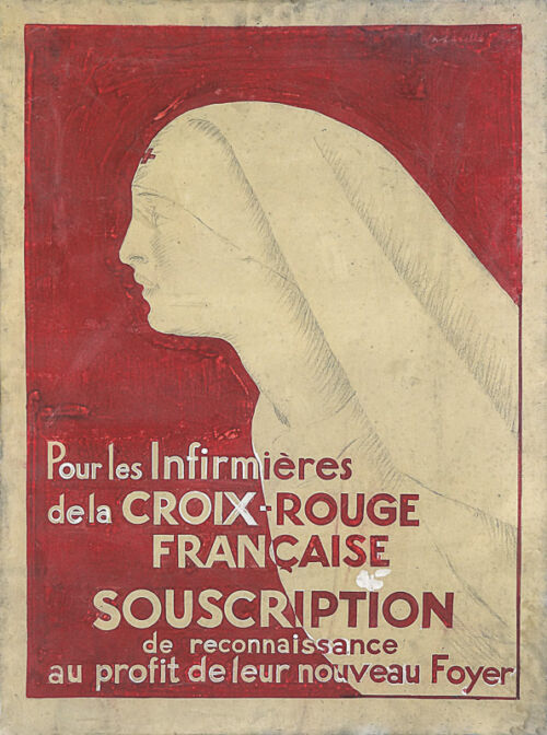 Esquisse publicitaire : Croix Rouge / Souscription