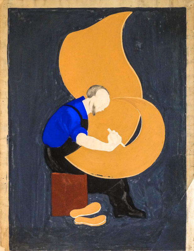 Esquisse publicitaire : Cuir (Le)