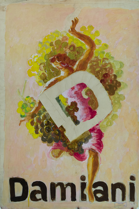 a bottle in hand. - Leonetto Cappiello